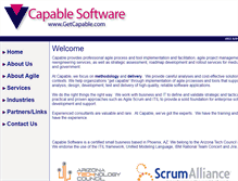 Tablet Screenshot of capablesoftware.com